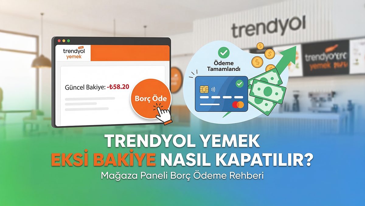 Trendyol Yemek Eksi Bakiye Nedir? Mağaza Paneli Üzerinden Borç Ödeme Rehberi
